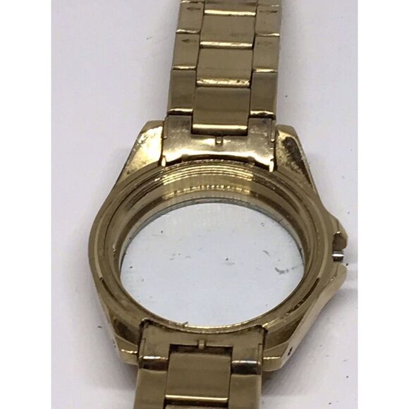 Authentic Fossil Watch Parts Links Case Band 18mm Stainless Steel Gold A677 - Picture 9 of 10